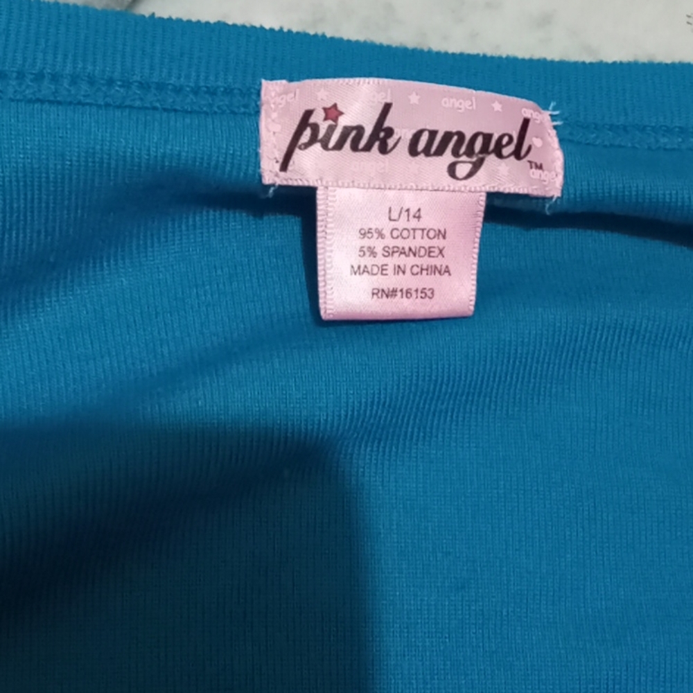 It is a water blue jacket soft with silver button